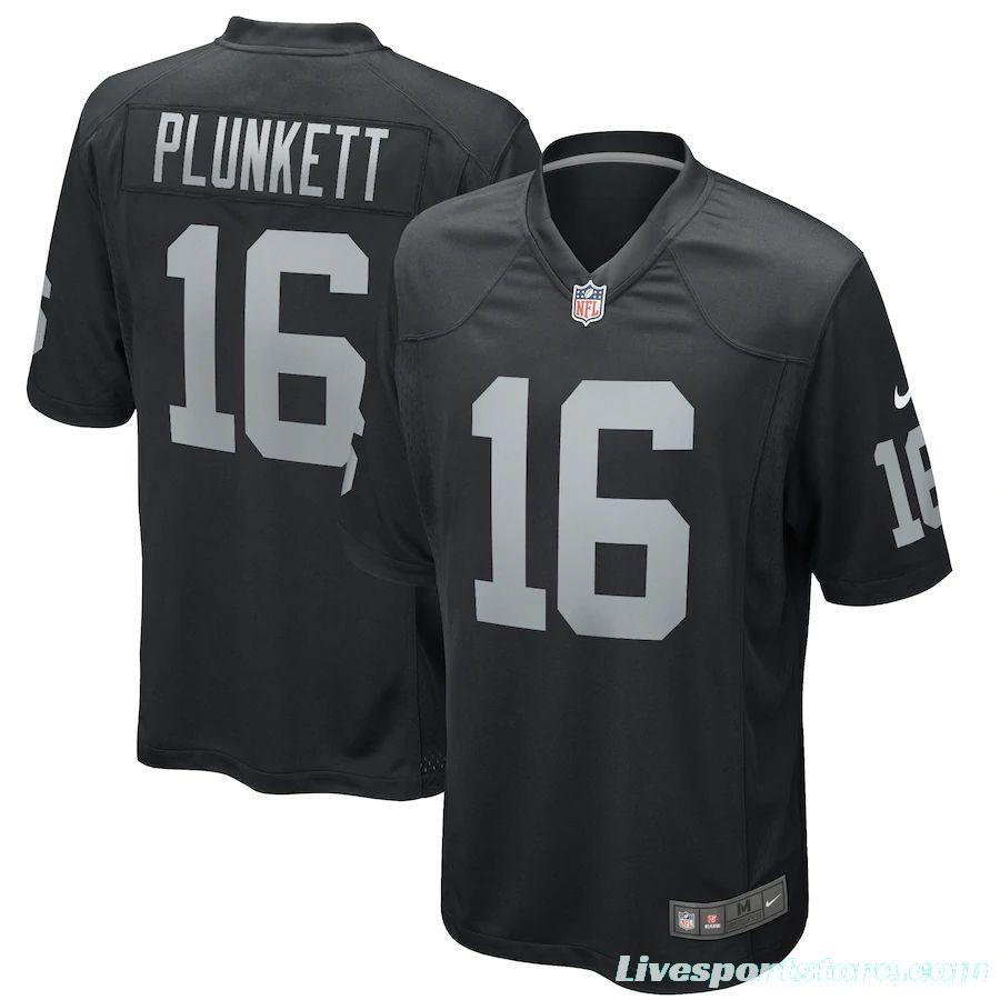 Men's Jim Plunkett Black Retired Player Limited Team Jersey