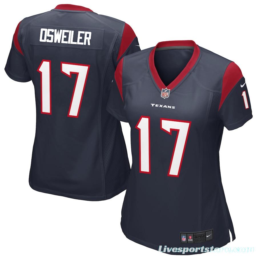 Women's Brock Osweiler Navy Player Limited Team Jersey