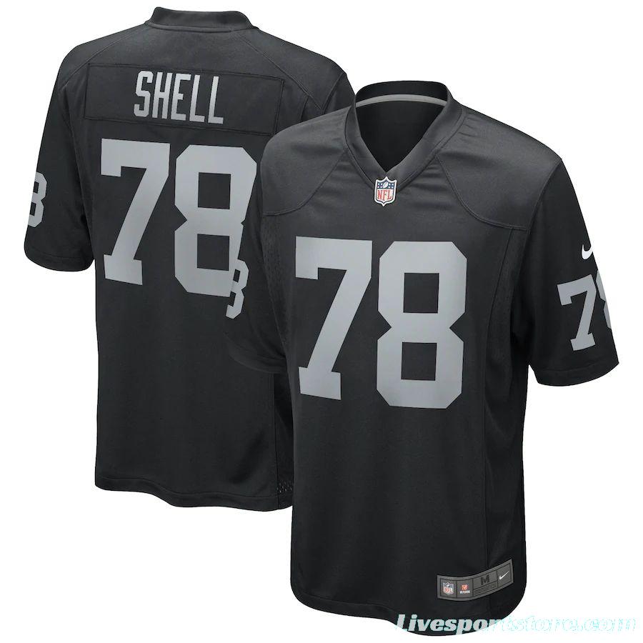 Men's Art Shell Black Retired Player Limited Team Jersey