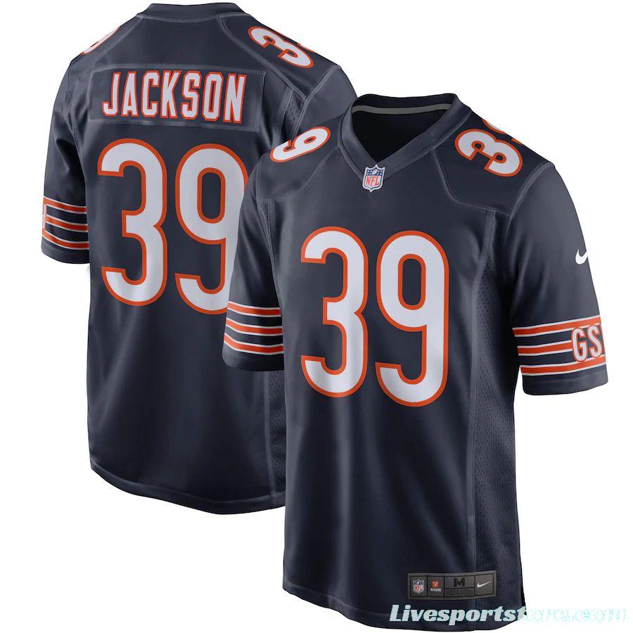 Men's Eddie Jackson Navy Player Limited Team Jersey