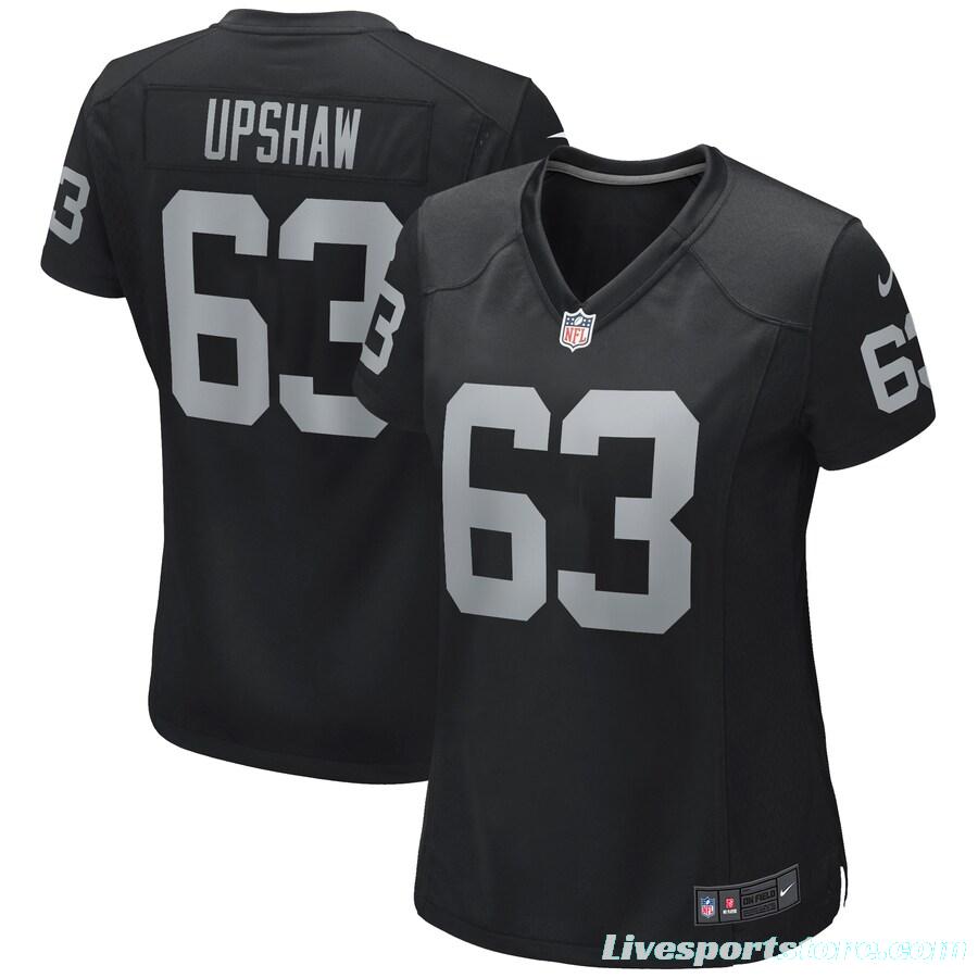 Women's Gene Upshaw Black Retired Player Limited Team Jersey