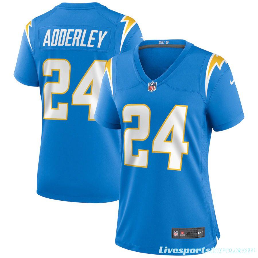 Women's Nasir Adderley Powder Blue Player Limited Team Jersey