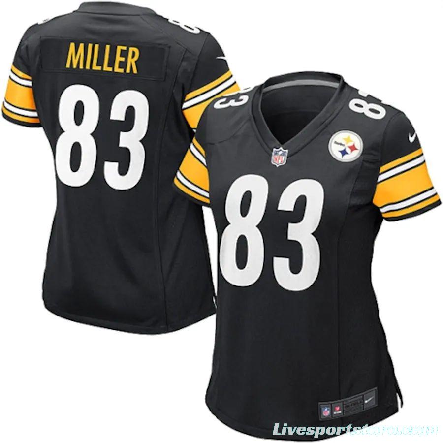 Women's Heath Miller Black Player Limited Team Jersey