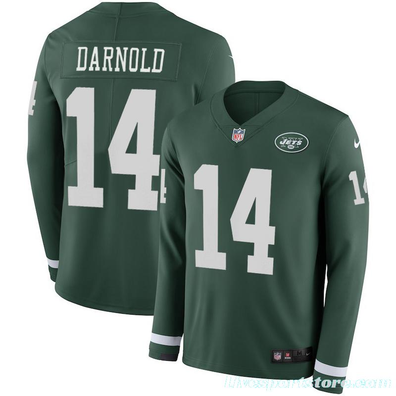 Women's Sam Darnold Green Therma Long Sleeve Player Limited Team Jersey