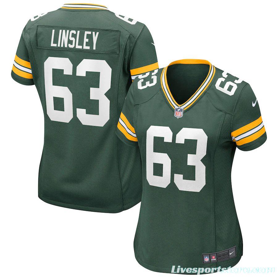 Women's Corey Linsley Green Player Limited Team Jersey