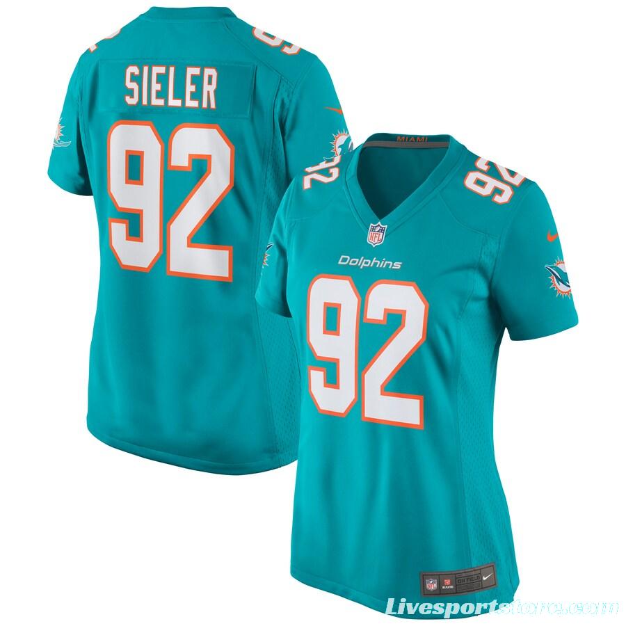 Women's Zach Sieler Aqua Player Limited Team Jersey