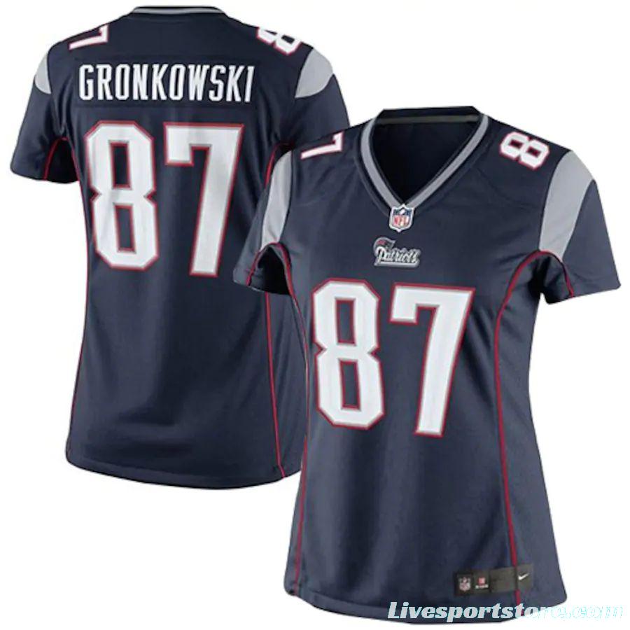 Women's Rob Gronkowski Navy Blue Player Limited Team Jersey