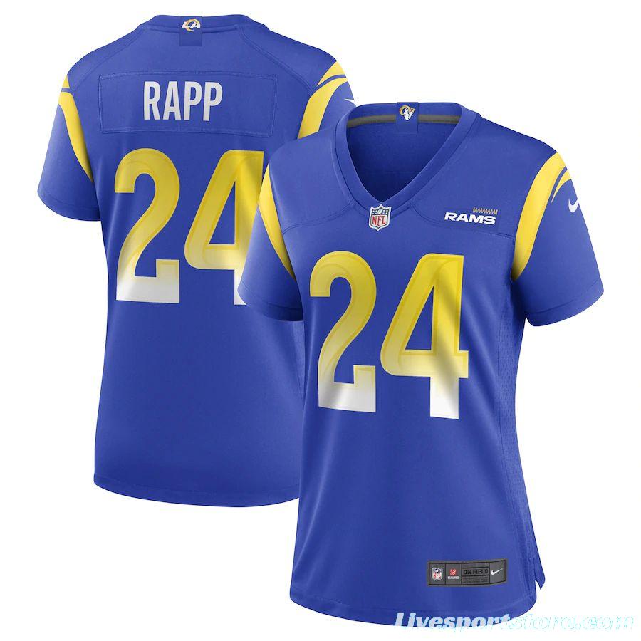 Women's Taylor Rapp Royal Player Limited Team Jersey