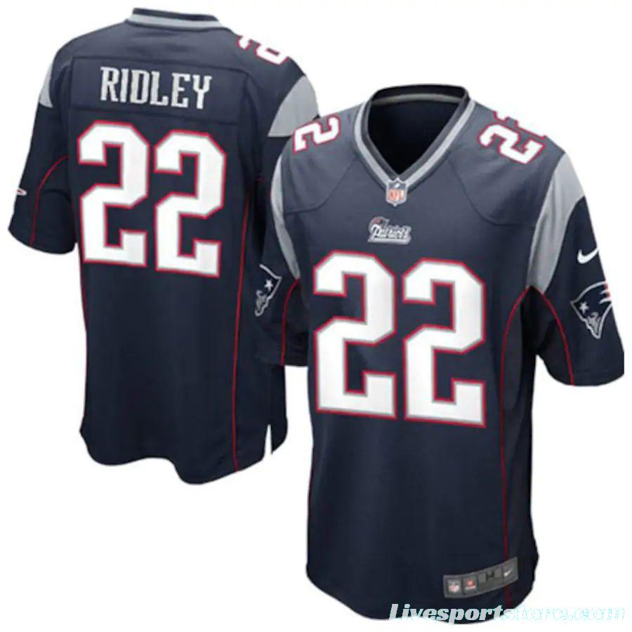 Youth Stevan Ridley Navy Blue Player Limited Team Jersey