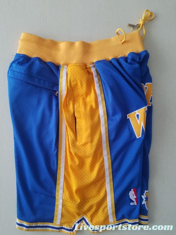 Golden State 1995-96 Throwback Classics Basketball Team Shorts