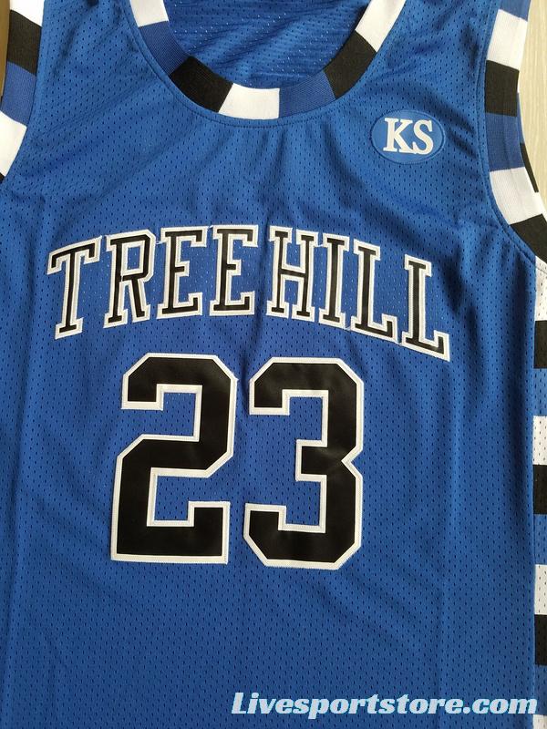 Nathan Scott 23 One Tree Hill Ravens Blue Basketball Jersey