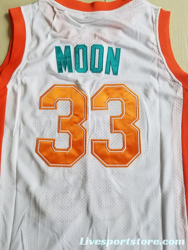 Flint Tropics 33 Jackie Moon Teal Basketball Jersey Semi Pro Team New