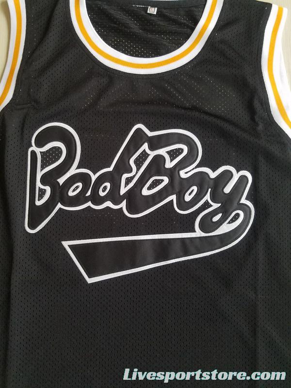 Notorious B.I.G. Biggie Smalls 72 Bad Boy Black Basketball Jersey