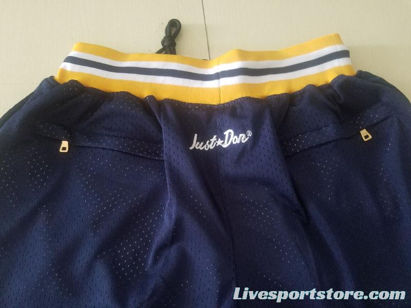 Michigan State College Navy Blue Basketball Shorts