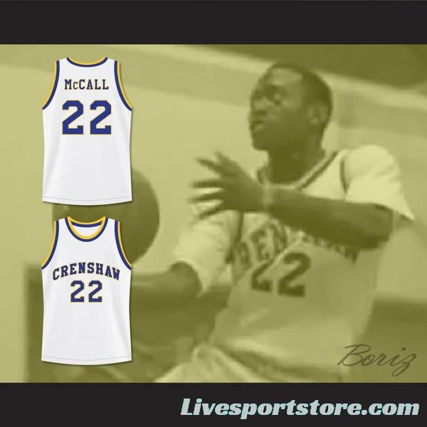 Omar Epps Quincy McCall 22 Crenshaw High School Basketball Jersey Love and Basketball