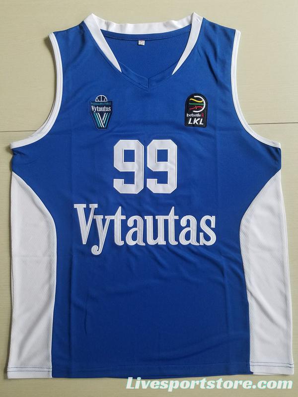 Lavar Ball 99 Lithuania Vytautas Blue Basketball Jersey