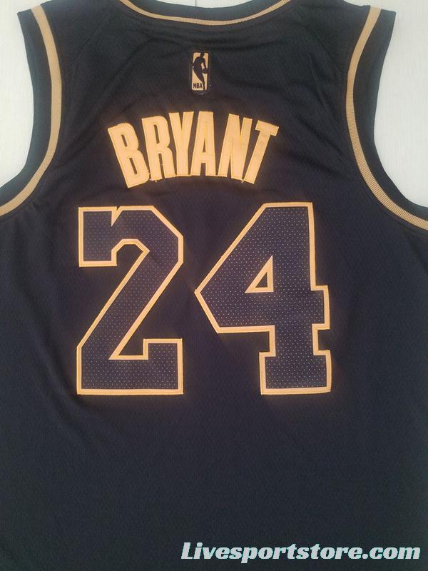 Kobe Bryant 24 Black Golden Edition Jersey