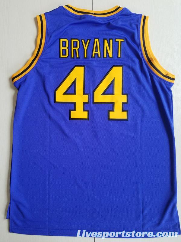 Bryant 44 Crenshaw High School Blue Basketball Jersey