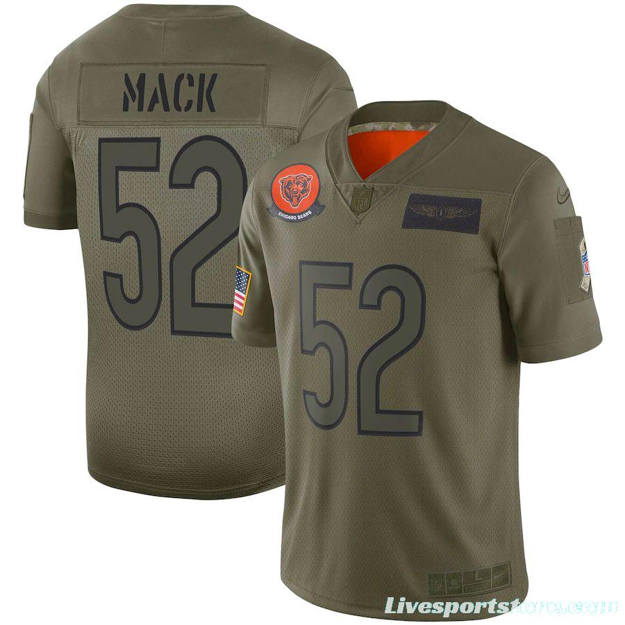 Youth Khalil Mack Olive 2019 Salute to Service Player Limited Team Jersey