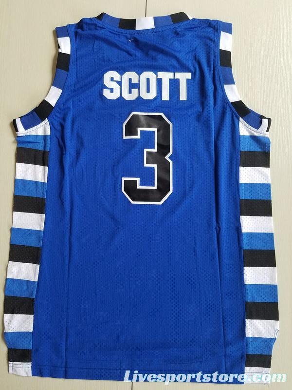 Antwon Skills Taylor 3 One Tree Hill Ravens Blue Basketball Jersey