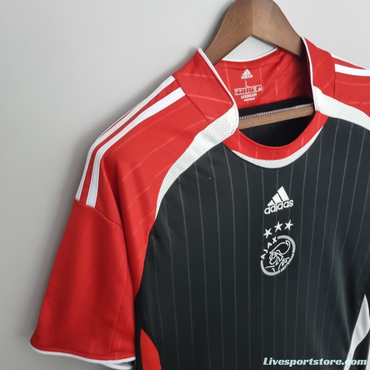 22/23 Ajax pre-match uniform black Soccer Jersey