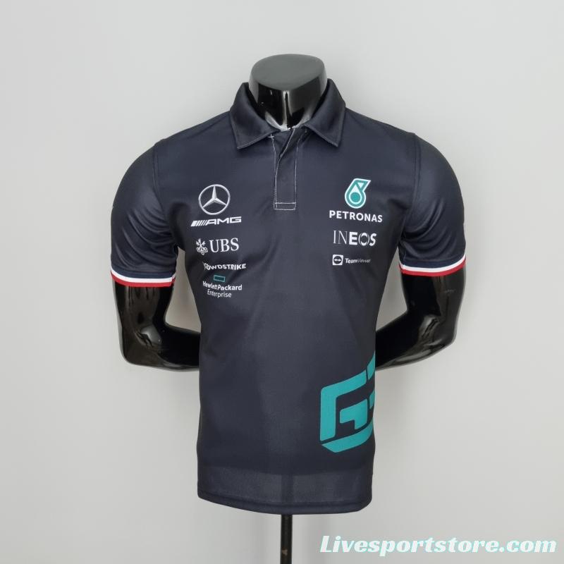 2022 F1 Formula One; Mercedes Benz #63 Polo Black