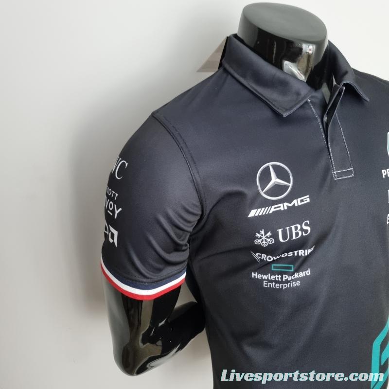 2022 F1 Formula One; Mercedes Benz #63 Polo Black