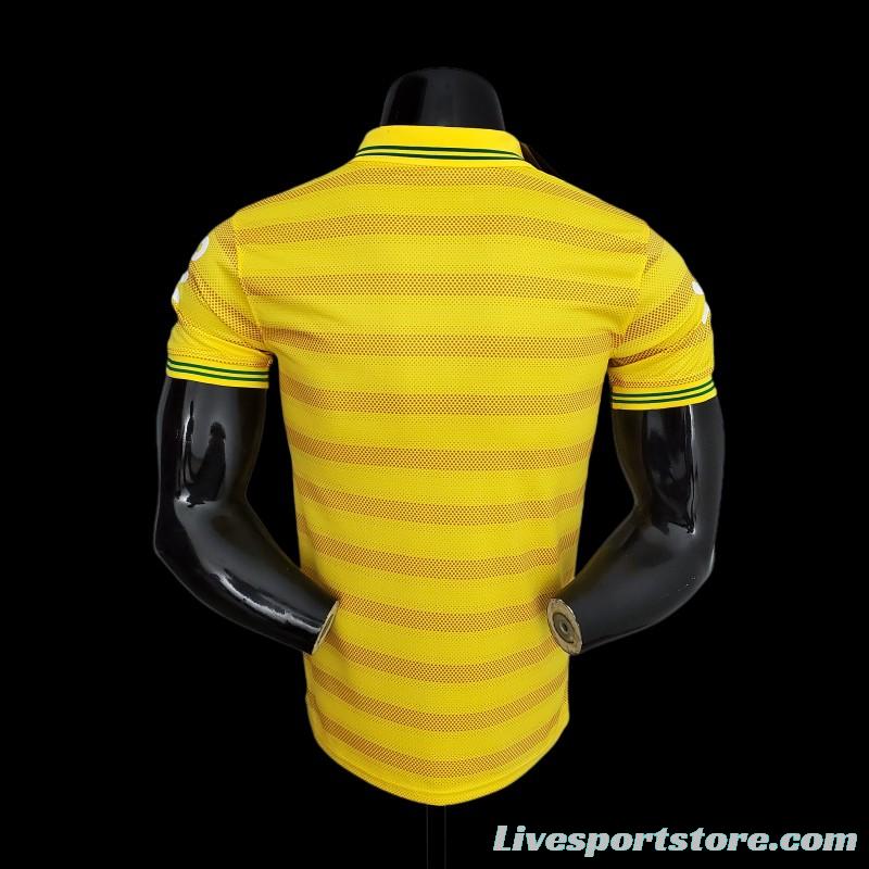 2022 Brazil POLO Yellow Stripe