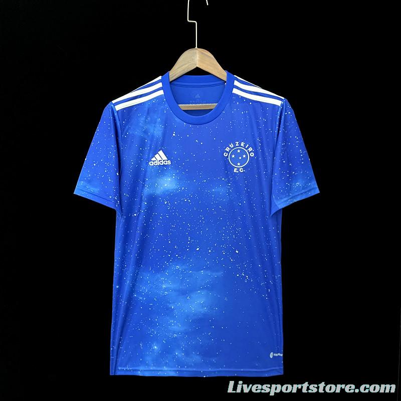 22/23 Cruzeiro Home Soccer Jersey