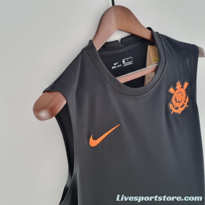 22/23 Corinthians Vest Pre-match Training Black