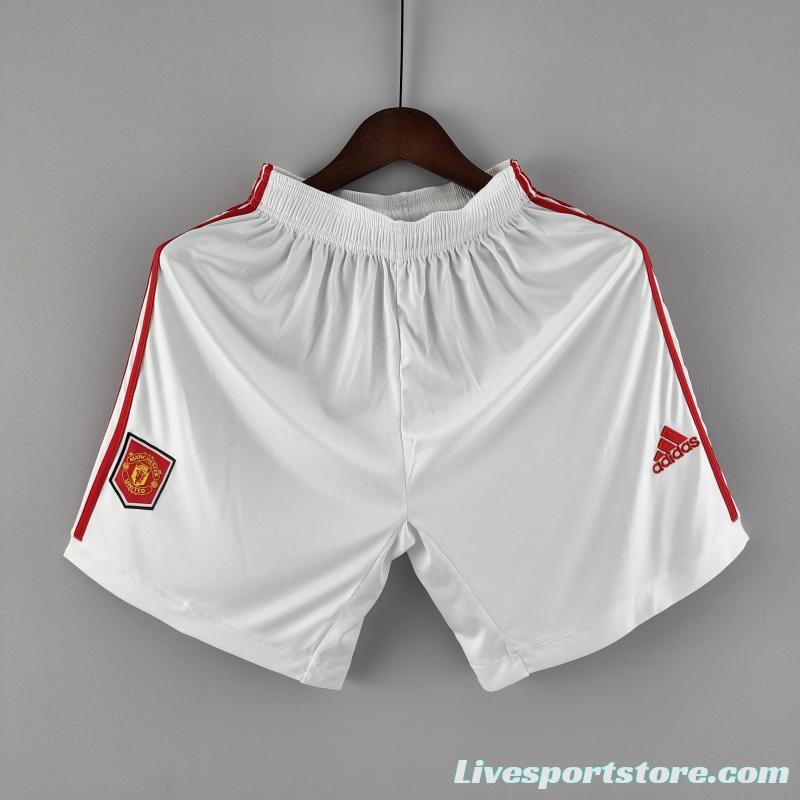 22/23 Manchester United Home Shorts  Soccer Jersey