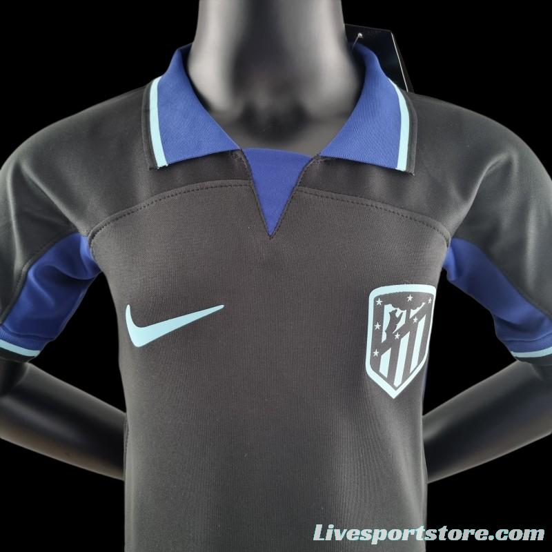 22/23 Kids Atletico Madrid Away 16-28 Soccer Jersey