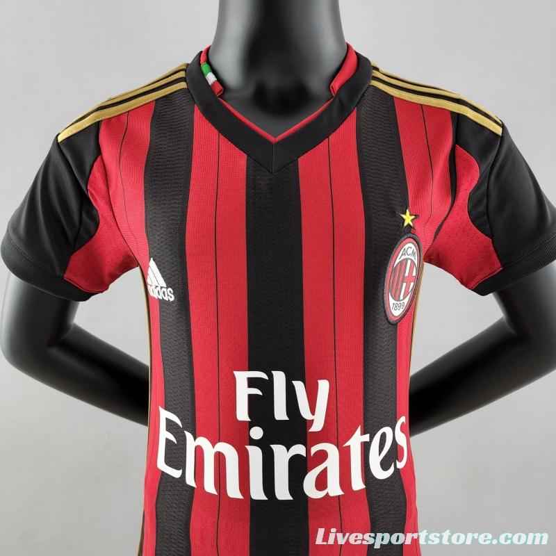 Retro AC Milan 13/14 Kids Home Soccer Jersey