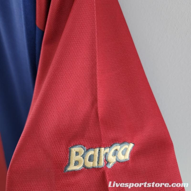 Retro 98/99 Barcelona Home  Soccer Jersey