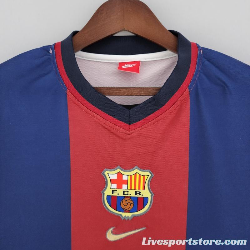 Retro 98/99 Barcelona Home  Soccer Jersey