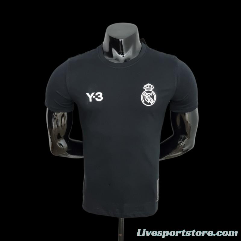 22/23 Real Madrid Y3 Black T-Shirts #0055