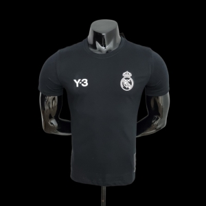 22/23 Real Madrid Y3 Black T-Shirts #0055