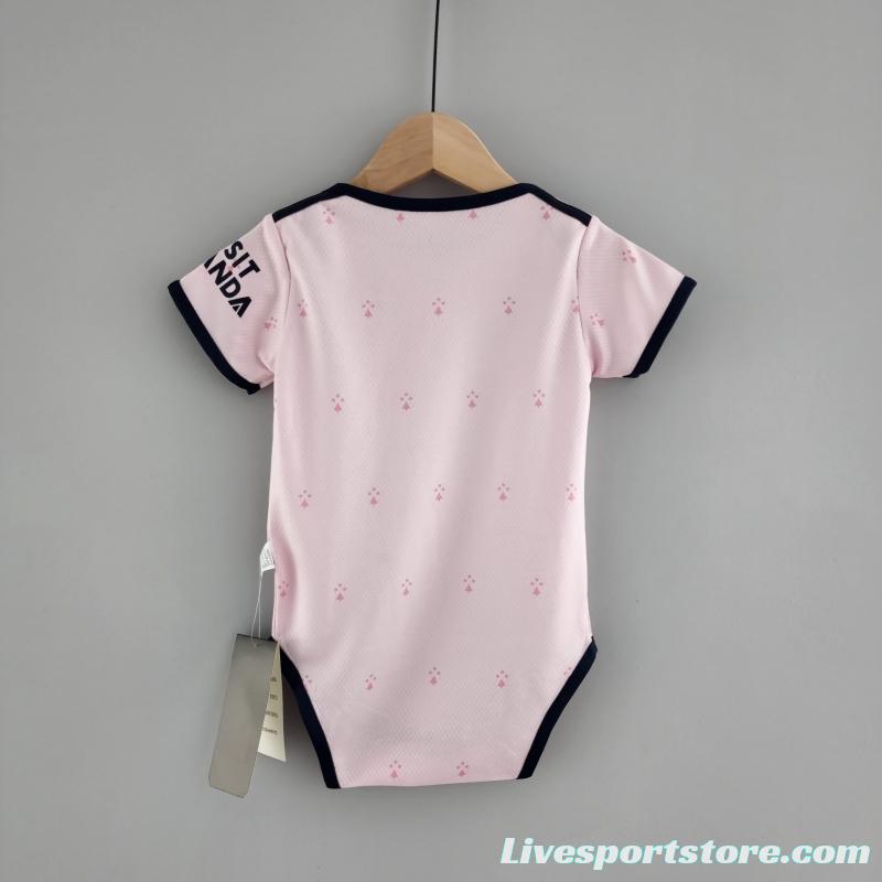 22/23 Arsenal Third Pink Baby Jersey 6-18 Month KM#0018