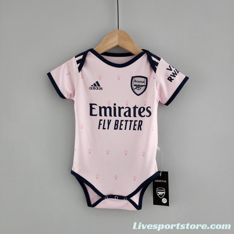 22/23 Arsenal Third Pink Baby Jersey 6-18 Month KM#0018