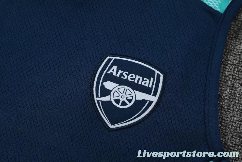 22/23 Arsenal Pre-match Training Jersey Royal Blue Vest