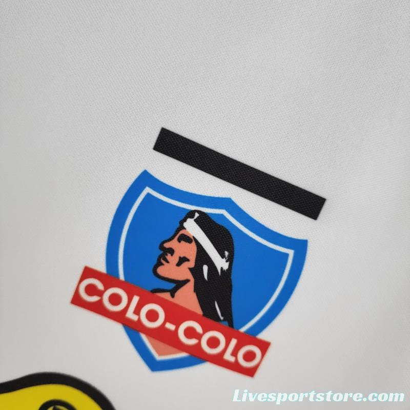 Retro 1995 Long Sleeve Colo Colo Home Soccer Jersey