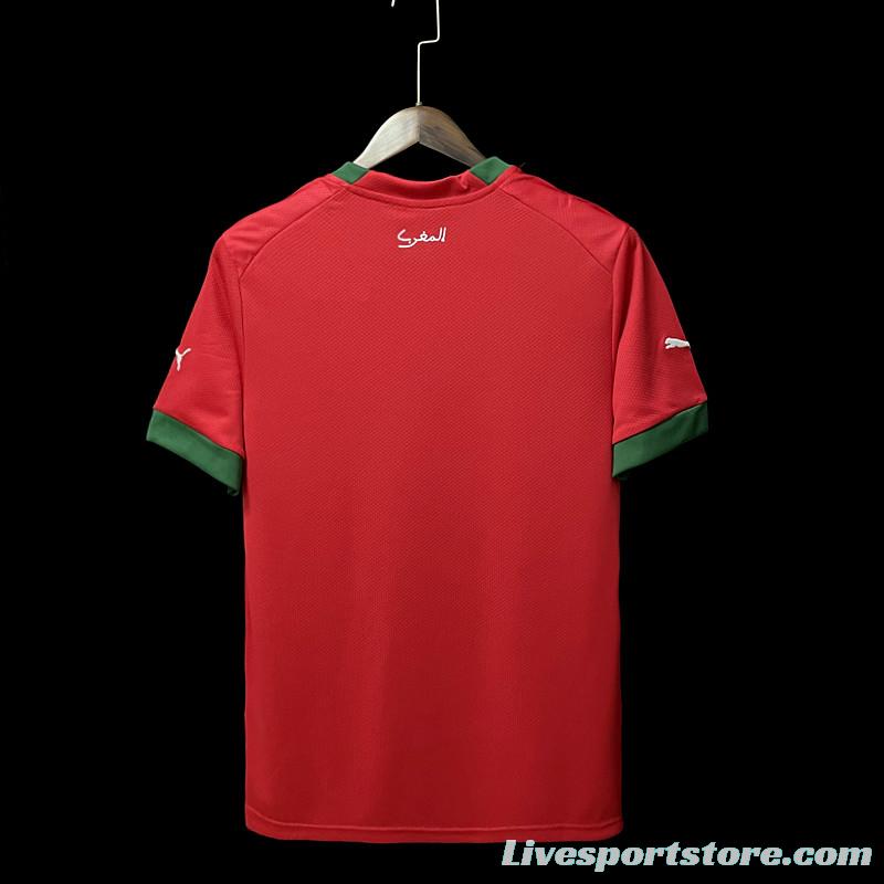 2022 Morocco Home Soccer Jersey