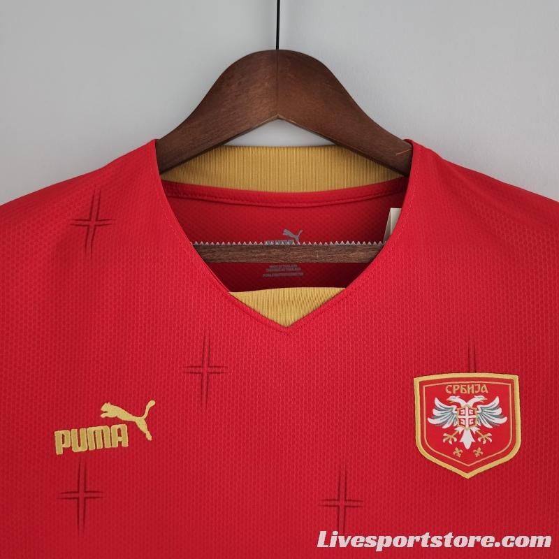 2022 Serbia Home Soccer Jersey