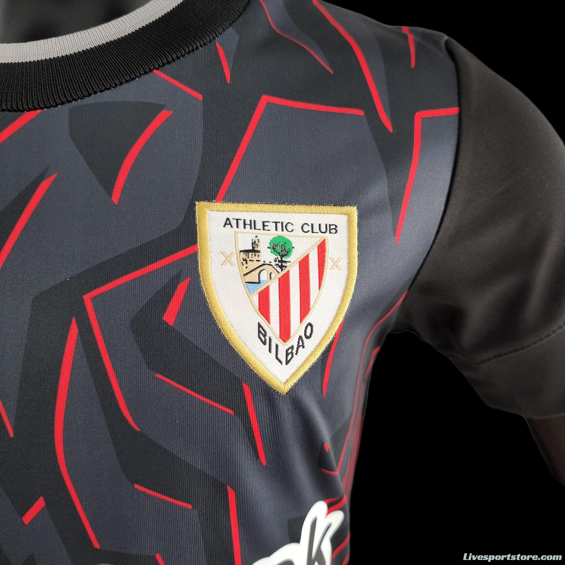 22/23 Kids Kit Athletic Bilbao Away Size：16-28 Soccer Jersey