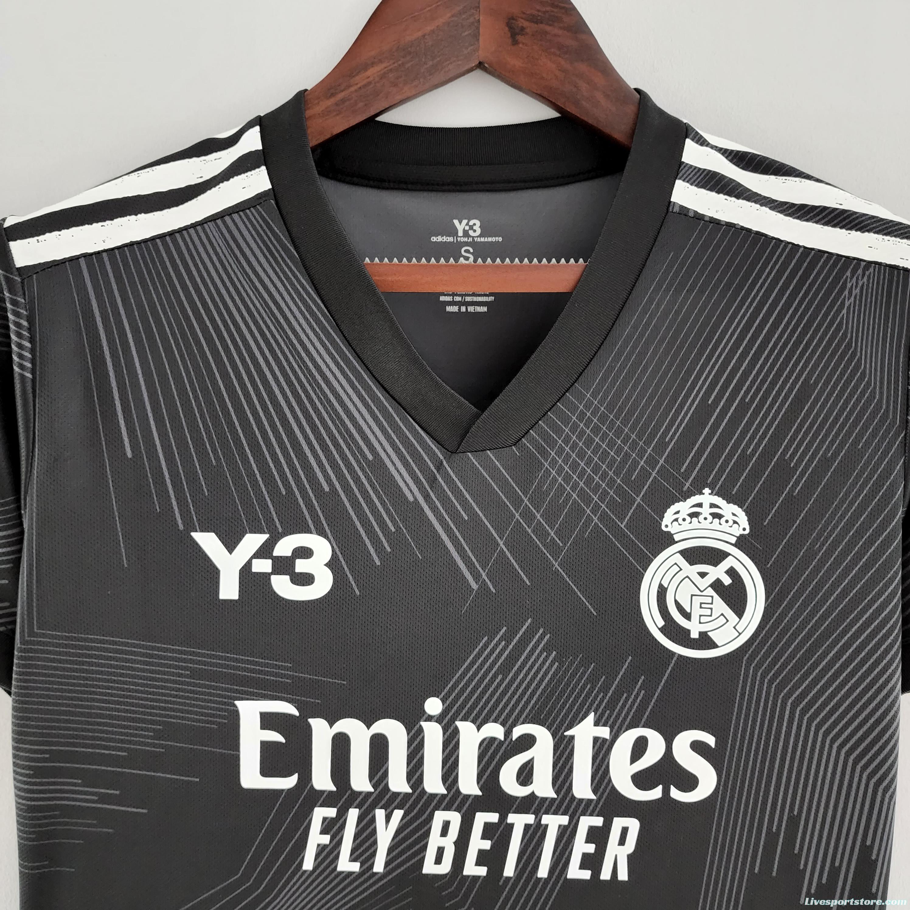 2022 Woman Real Madrid Y3 Edition Black Jersey