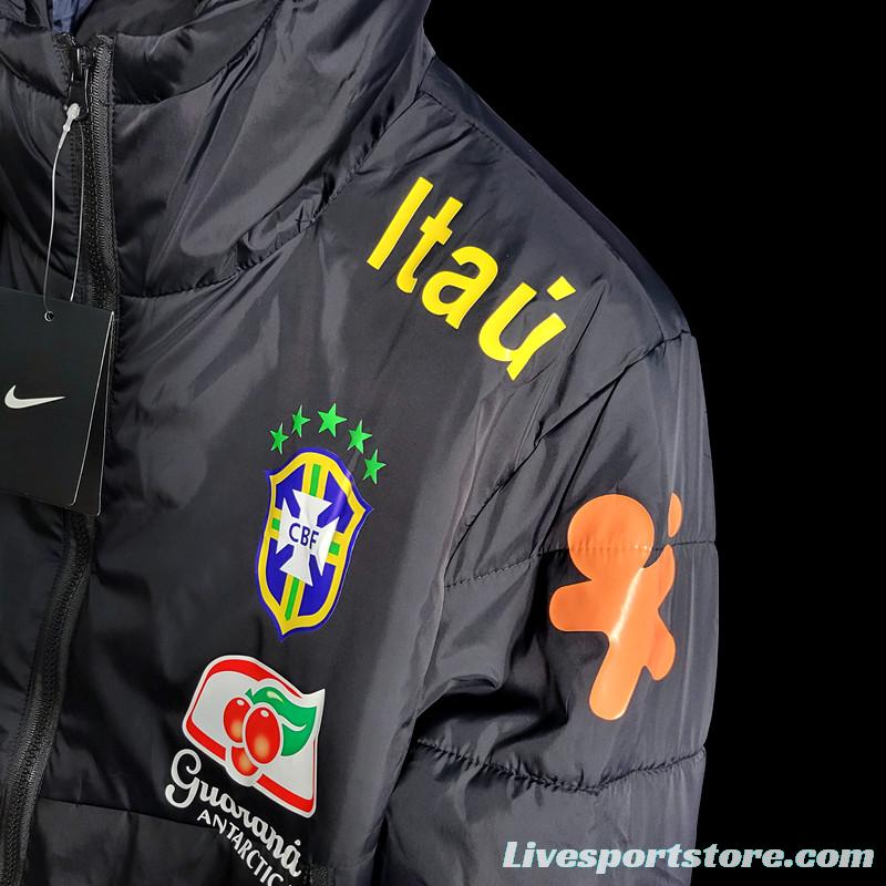 2022 Brazil Black Downcoat Jacket