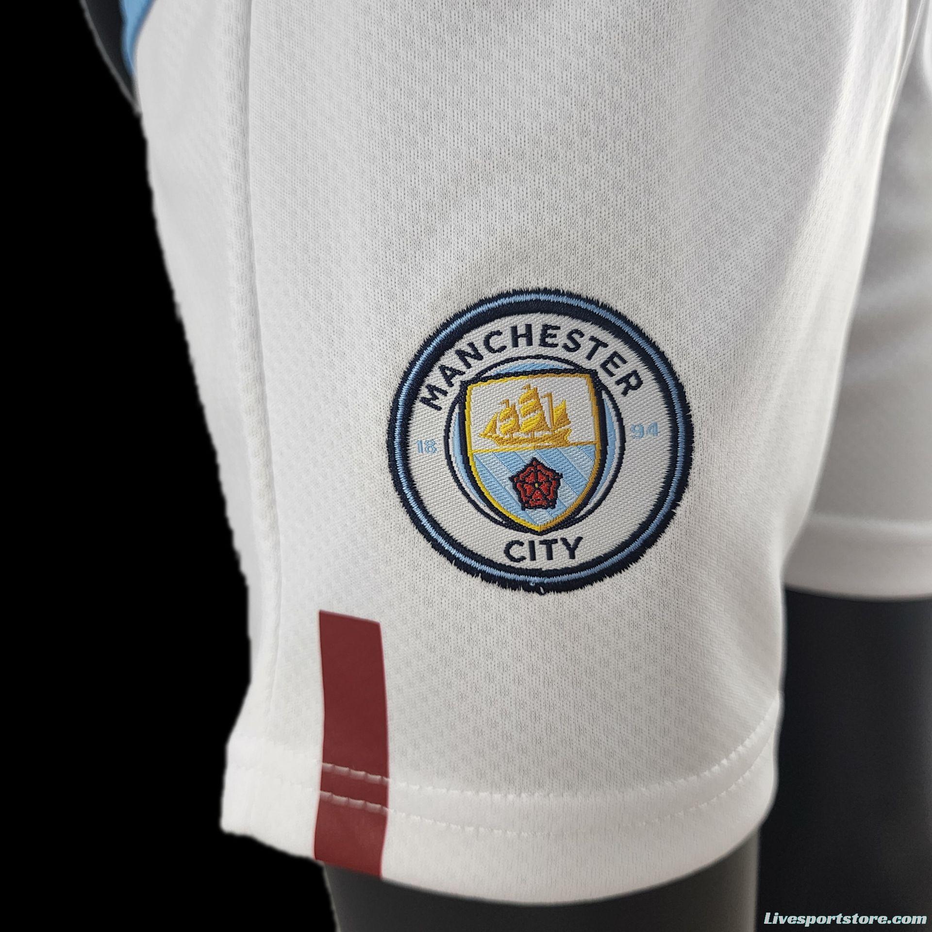 22/23 Kids Kit Manchester City Home Size：16-28 Soccer Jersey