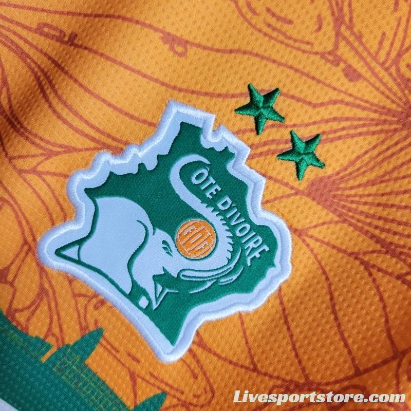 22/23 Ivory Coast Orange Training Jersey