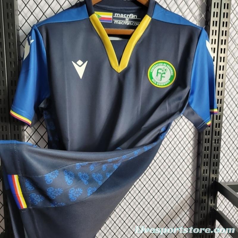 22/23 Comoros Third Sapphire Soccer Jersey