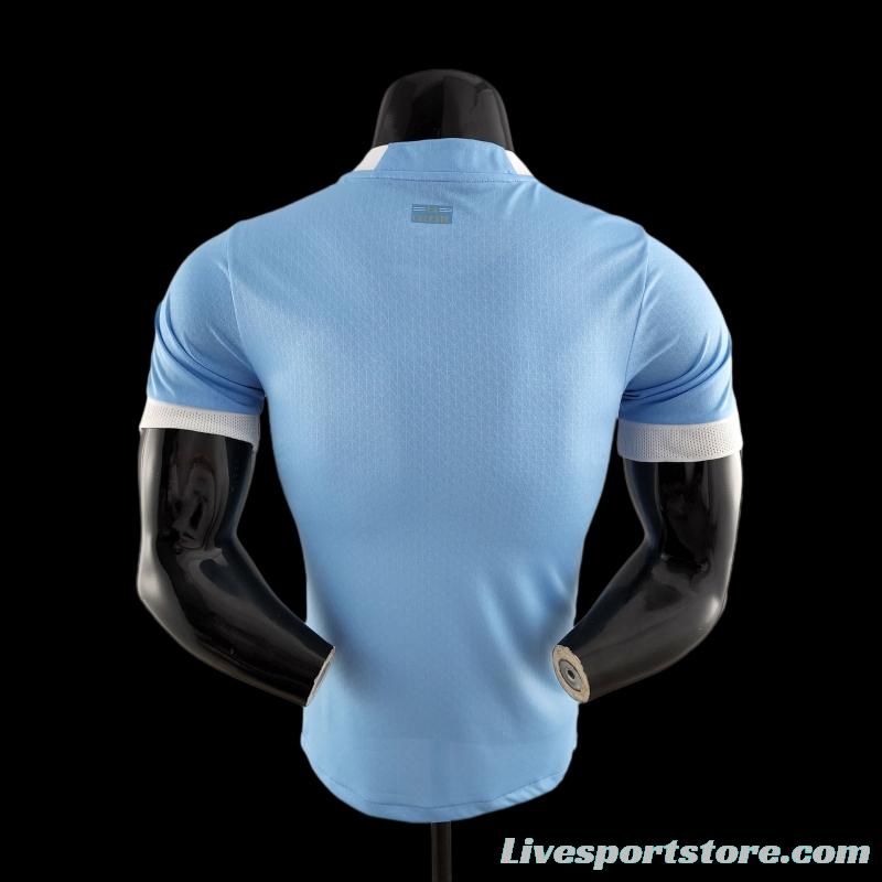 Player Version 2022 Uruguay Home Soccer Jersey